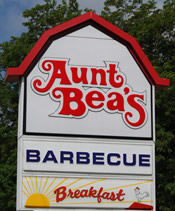 Aunt Beas's Barbecue Sign